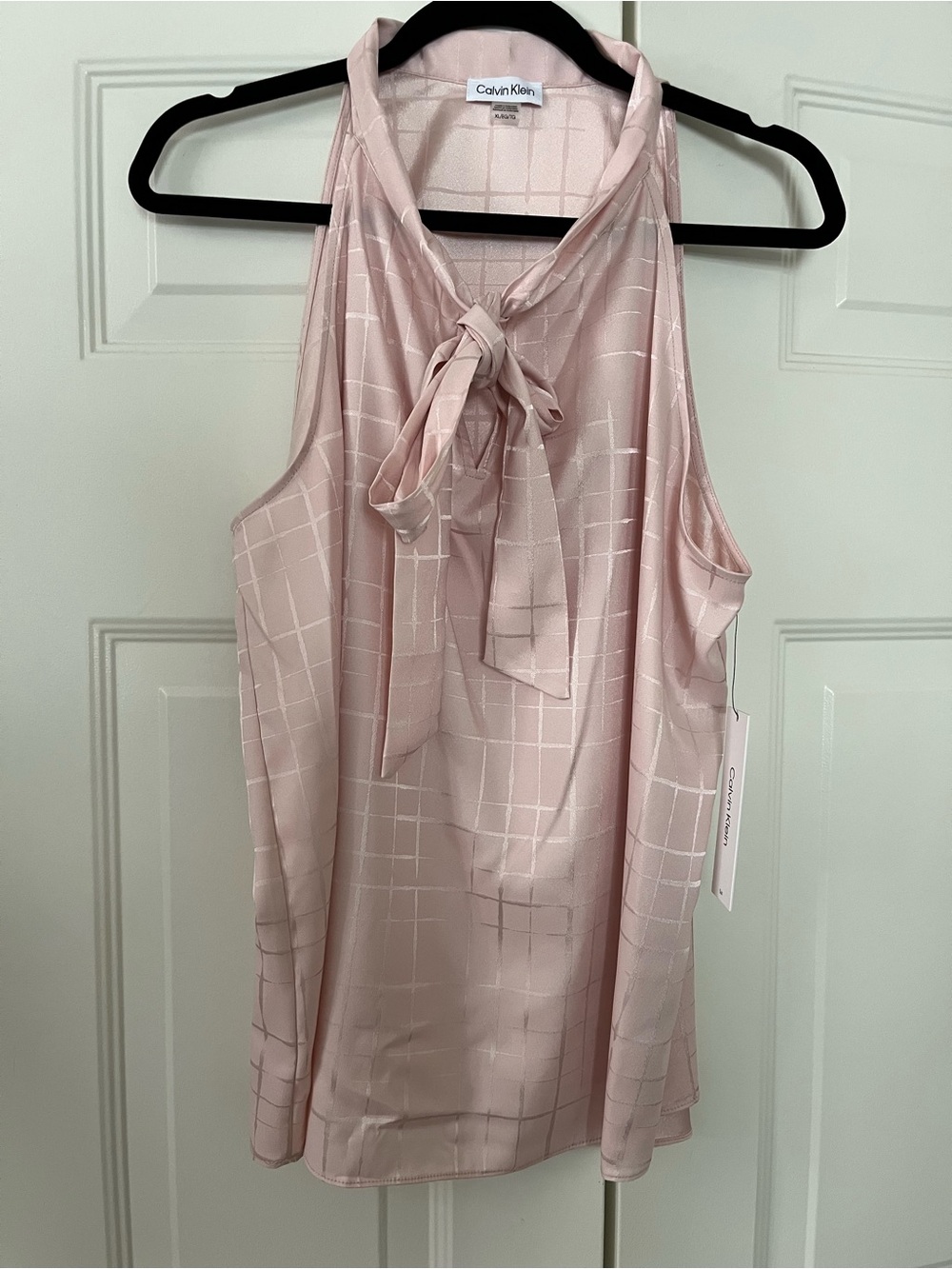 Calvin Klein XL Halter Tie Neck Blouse